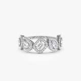 14K Gold Multi-Shaped Diamond Band Ferkos Fine Jewelry