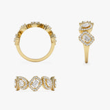 14K Gold Multi-Shaped Diamond Band Ferkos Fine Jewelry