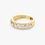 14K Multi-Band Marquise and Round Diamond Ring Ferkos Fine Jewelry