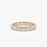1.6 ctw 14k East to West Setting Full Eternity Baguette Lab Grown Diamond Ring - Layla Ferkos Fine Jewelry