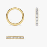 1.6 ctw 14k East to West Setting Full Eternity Baguette Lab Grown Diamond Ring - Layla Ferkos Fine Jewelry