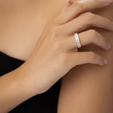 1.55 ctw 14k Channel Setting Baguette Lab Grown Diamond Anniversary Ring - Stella Ferkos Fine Jewelry