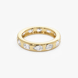 2.35 ctw 14k Mixed Shape Flush Setting Lab Grown Diamond Anniversary Ring - Clara Ferkos Fine Jewelry