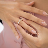 1.25 ctw 14k Pave Setting Full Eternity Lab Grown Diamond Ring - Elena Ferkos Fine Jewelry