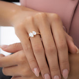 2.05 ctw 14k Toi et Moi Pear Shaped Lab Grown Diamond Ring - Ayla Ferkos Fine Jewelry