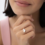 2.05 ctw 14k Toi et Moi Pear Shaped Lab Grown Diamond Ring - Ayla Ferkos Fine Jewelry