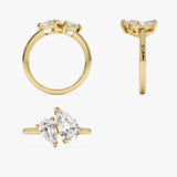 2.05 ctw 14k Toi et Moi Pear Shaped Lab Grown Diamond Ring - Ayla Ferkos Fine Jewelry