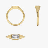 1.00 ctw 14k Emerald Cut Lab Grown Diamond Ring - Remi Ferkos Fine Jewelry