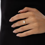 1.00 ctw 14k Oval Shape Lab Grown Diamond Ring - Amira Ferkos Fine Jewelry