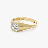 1.00 ctw 14k Round Shaped Lab Grown Diamond Ring - Alina Ferkos Fine Jewelry