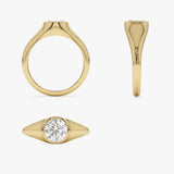 1.00 ctw 14k Round Shaped Lab Grown Diamond Ring - Alina Ferkos Fine Jewelry