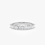 14k Emerald and Pear Shape Diamond Ring Ferkos Fine Jewelry
