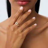 14k Bypass Curve Bezel Setting Diamond Ring Ferkos Fine Jewelry