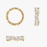 1.85 ctw Multi Shaped Lab Grown Full Eternity Diamond Wedding Ring - Reese Ferkos Fine Jewelry