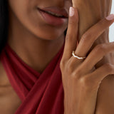 14k Asymetrical Baguette Diamonds Ring Ferkos Fine Jewelry