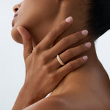 14k Gold Unique Twist Design Pave Diamond Ring Ferkos Fine Jewelry