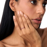 14k Ruby and Diamond Prong Setting Ring Ferkos Fine Jewelry