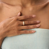 14k Matte Finish Celestial Diamond Ring Ferkos Fine Jewelry