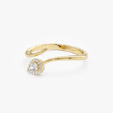14K Pear-Shaped Diamond Wrap Ring Ferkos Fine Jewelry