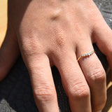 14K Gold Curved Diamond Ring Ferkos Fine Jewelry