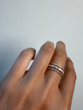 14K Gold Baguette & Round Diamond Coactail Ring