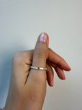 14K Gold Channel Set Baguette Milgrain Edge Wedding Band