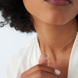 14K Gold Diamond Infinity Necklace Ferkos Fine Jewelry