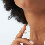 14K Gold Diamond Infinity Necklace Ferkos Fine Jewelry