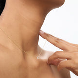 14K Gold Tiny Diamond Heart Necklace Ferkos Fine Jewelry