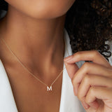 14K Gold Diamond Initial Necklace Ferkos Fine Jewelry