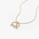14K Gold Diamond Elephant Charm Necklace Ferkos Fine Jewelry