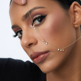 14K Gold 9 Diamond Dangle Necklace Ferkos Fine Jewelry