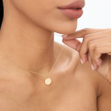 14k Diamond Moon and Crescent Pendant Ferkos Fine Jewelry