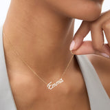 14k Personalized Diamond Name Necklace Ferkos Fine Jewelry