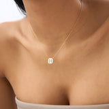 14k Solid Gold Diamond Letter Necklace Ferkos Fine Jewelry