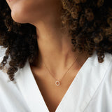 14k Diamond Circle of Life Necklace 0.25 ctw Ferkos Fine Jewelry