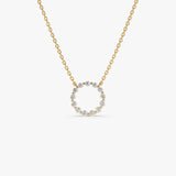14k Diamond Circle of Life Necklace 0.25 ctw 14K Gold Ferkos Fine Jewelry