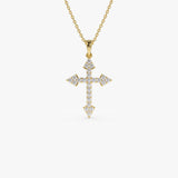 14k Diamond Cross Charm 0.45 ctw 14K Gold Ferkos Fine Jewelry