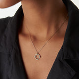 14k Diamond and Emerald Clover Necklace Ferkos Fine Jewelry