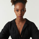 14k All Diamond Clover Circle Necklace Ferkos Fine Jewelry