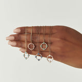 14k Diamond and Ruby Clover Necklace Ferkos Fine Jewelry