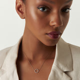 14k Diamond Sun Circle Necklace Ferkos Fine Jewelry