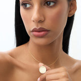 14k Personalized Diamond Medallion Necklace Ferkos Fine Jewelry