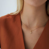 14k Single Diamond Clover Necklace Ferkos Fine Jewelry