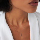 14k Gold Diamond Bar Necklace Ferkos Fine Jewelry