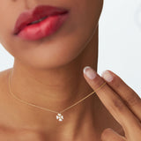 14K Gold Diamond Clover Necklace Ferkos Fine Jewelry