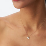 14K Gold Diamond Clover Necklace Ferkos Fine Jewelry