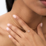 14K Gold Star of David Diamond Necklace Ferkos Fine Jewelry