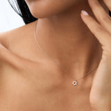 14K Gold Star of David Diamond Necklace Ferkos Fine Jewelry