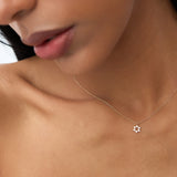 14K Gold Star of David Diamond Necklace Ferkos Fine Jewelry